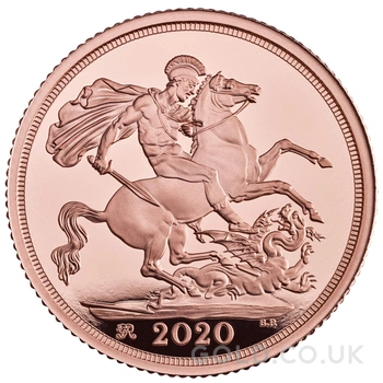 2020 Proof Gold Sovereign Boxed