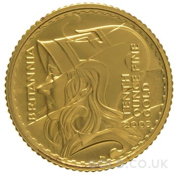 2003 Proof 1/10oz Gold Britannia Coin