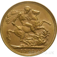 1903 Gold Sovereign Coin Edward VII 