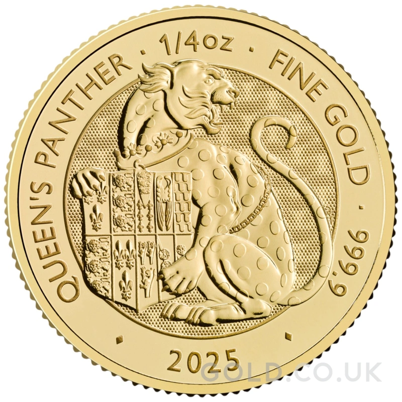 2025 Queen's Panther - Tudor Beasts 1/4oz Gold Coin