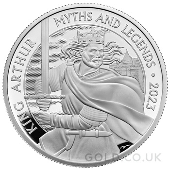 2023 Proof King Arthur Silver Coin Myths & Legends 1oz Boxed