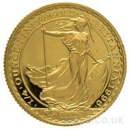 1996 1/4oz Gold Proof Britannia