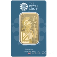 1oz Britannia Minted Gold Bar (New)
