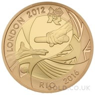 Rio Olympics Gold Proof £2 Two Pound Double Sovereign (2001)
