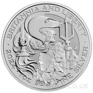Britannia and Liberty One Ounce Silver Coin (2024)