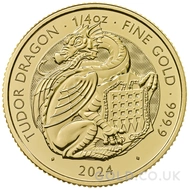2024 The Tudor Dragon - Tudor Beasts 1/4oz Gold Coin