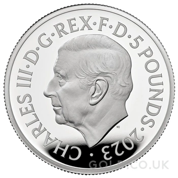 2023 Proof Silver Crown £5 Coin The Pride of England Boxed
