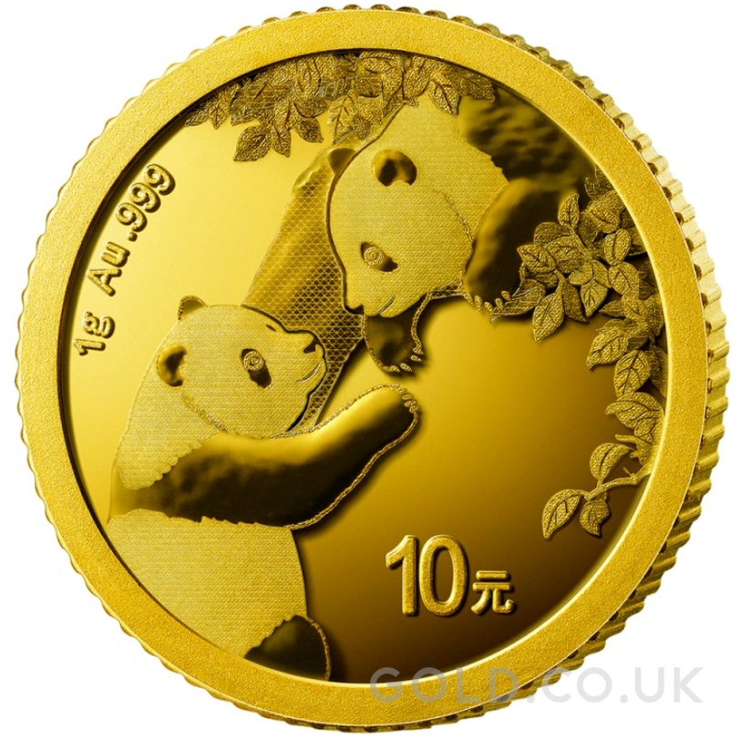 2023 1g Chinese Panda Gold Coin
