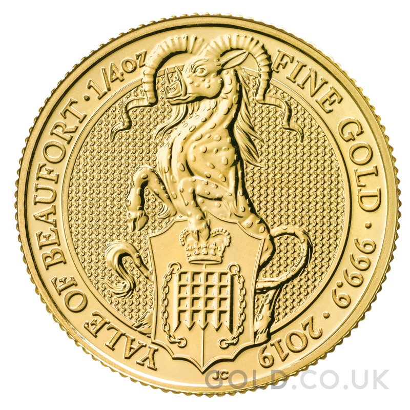 2019 1/4oz Yale of Beaufort Gold Coin Queen's Beasts