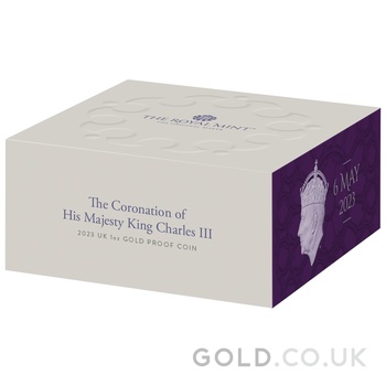 2023 1oz Gold Coronation of King Charles III Proof Coin Boxed