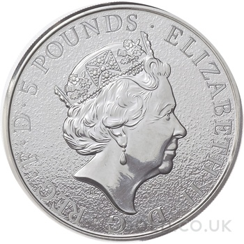 2016 2oz Lion of England Silver Coin Queen's Beasts