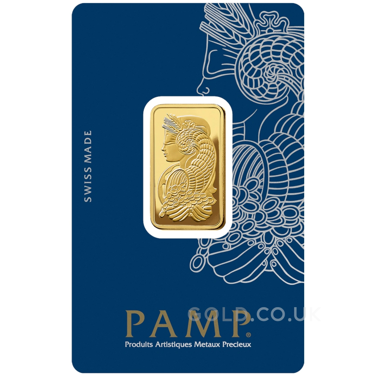 1/2oz Gold Bar PAMP Lady Fortuna Minted