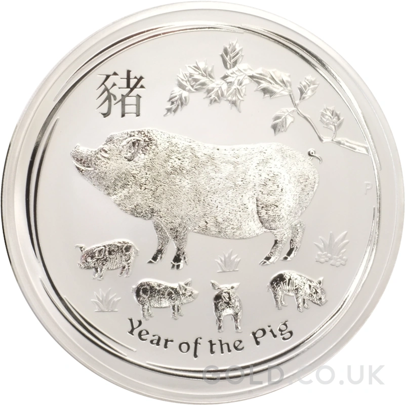 2019 Year of the Pig Silver Coin 1kg Perth Mint Australian Lunar Series
