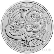 Beowulf & The Dragon 1oz Silver Coin (2025)