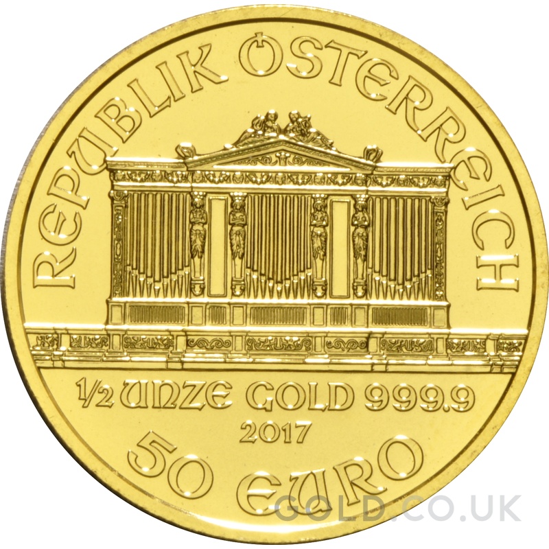 2017 1/2oz Austrian Gold Philharmonic Coin