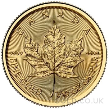 2025 1/10oz Canadian Maple Leaf Gold Coin