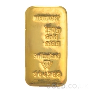 250g Metalor Gold Bar