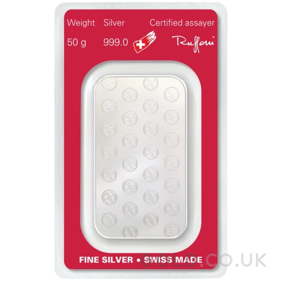 50g Silver Bar Argor-Heraeus