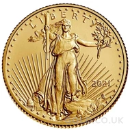 2021 1/4oz Gold American Eagle Coin Type II