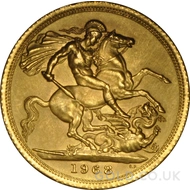 1968 Elizabeth II Young Head Gold Sovereign