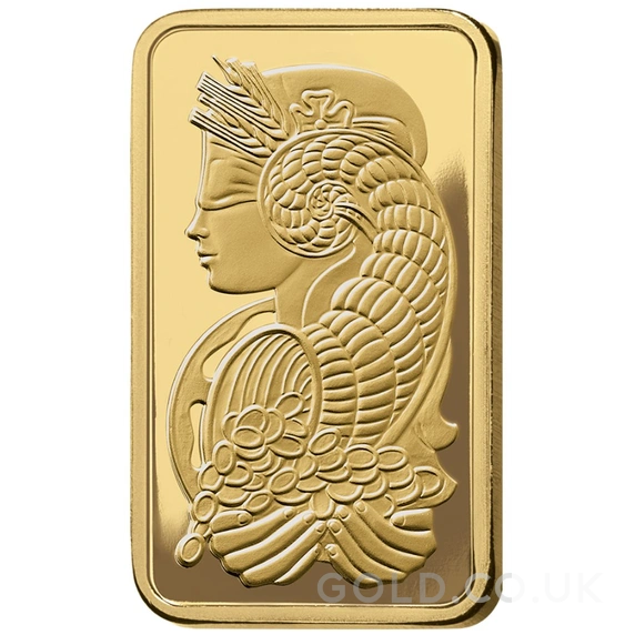 10g Gold Bar PAMP Lady Fortuna Minted