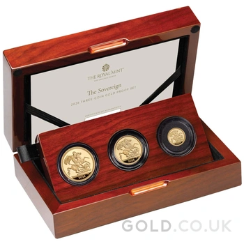 2026 Sovereign Three Coin Gold Proof Set Boxed
