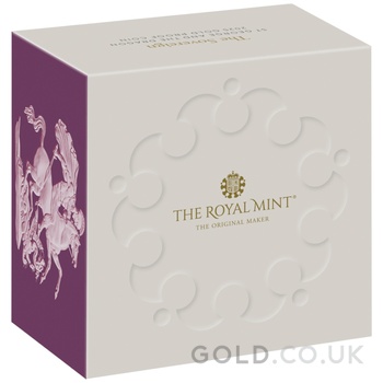 2025 Proof St George & The Dragon Gold Sovereign Coin Boxed