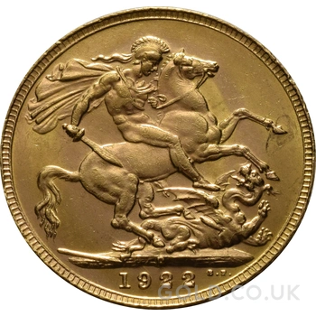 1922 Gold Sovereign Coin George V Perth