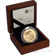 Gold Brilliant Uncirculated Five Pound Coin Boxed - 2011