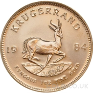 1984 Gold Krugerrand Coin 1oz