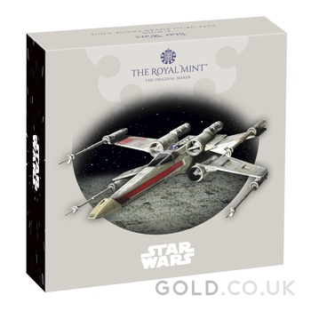 2024 1oz X-Wing Star Wars Proof Silver Coin Boxed