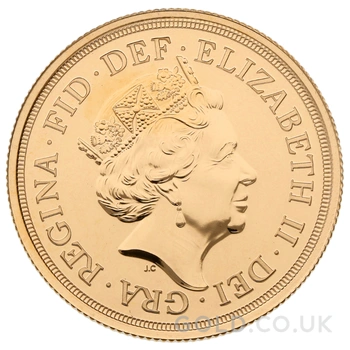 Elizabeth II Fifth Head Gold Sovereign Gift Boxed