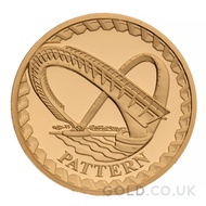 One Pound Gold Coin - Millennium Bridge - Pattern (2003)