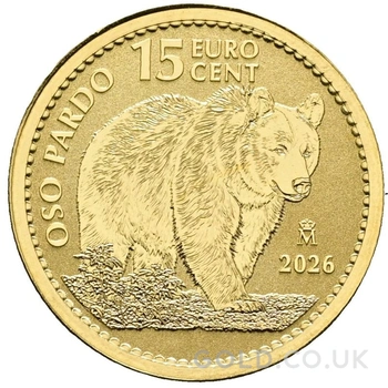 2026 1/10oz Spanish Brown Bear Gold Coin
