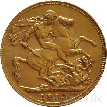 1923 Gold Sovereign Coin George V Perth