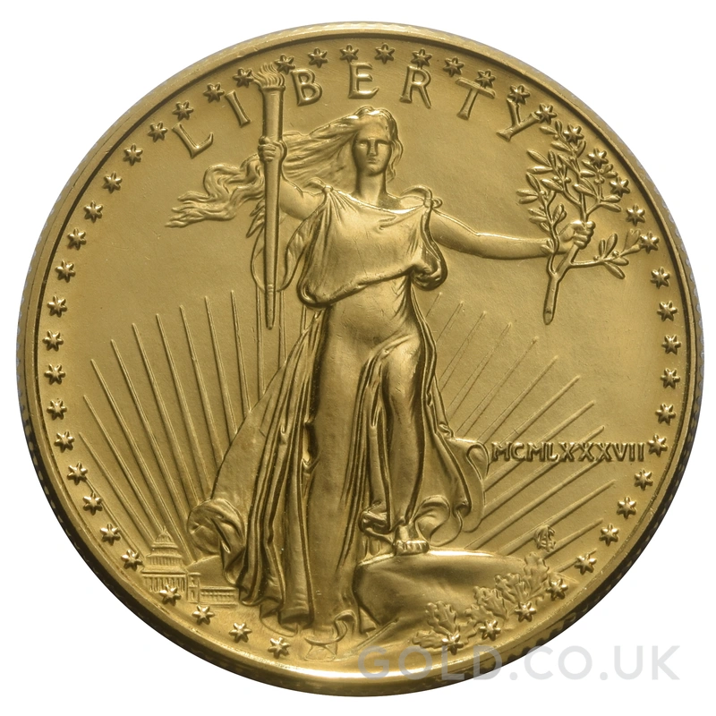 1987 1/2oz American Eagle Gold Coin MCMLXXXVII