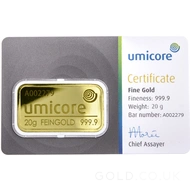 20g Umicore Gold Bar