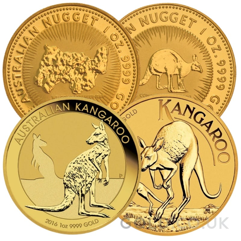 1oz Australian Kangaroo Gold Nugget Coin Best Value
