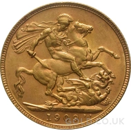 1909 Edward VII Gold Sovereign (Perth Mint)