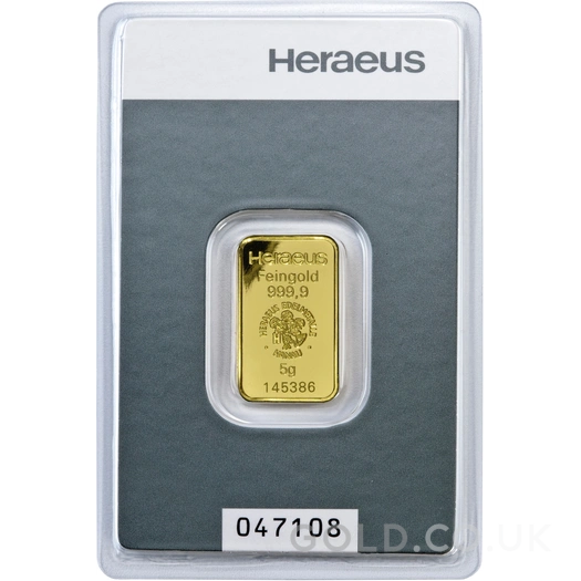 5g Gold Bar Heraeus