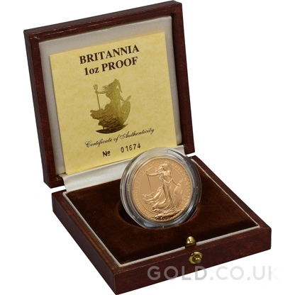 1987 Proof Gold Britannia Coin 1oz Boxed