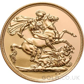 Elizabeth II Fourth Head Gold Sovereign Gift Boxed