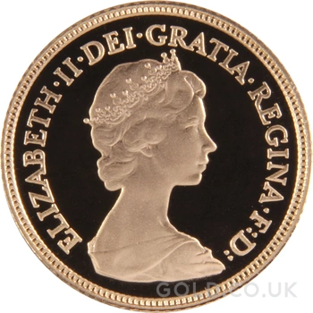 1984 Proof Gold Half Sovereign Boxed