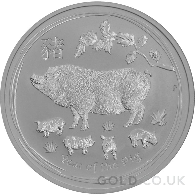 2019 Year of the Pig Silver Coin 1oz Perth Mint Australian Lunar Series
