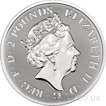 2021 Royal Mint Valiant Silver Coin 1oz