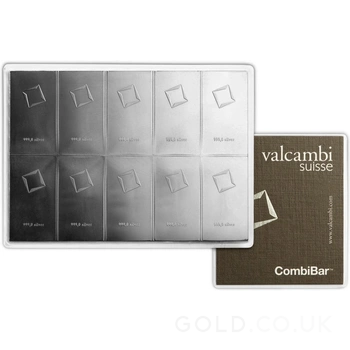 10 x 10g Silver Bar CombiBar