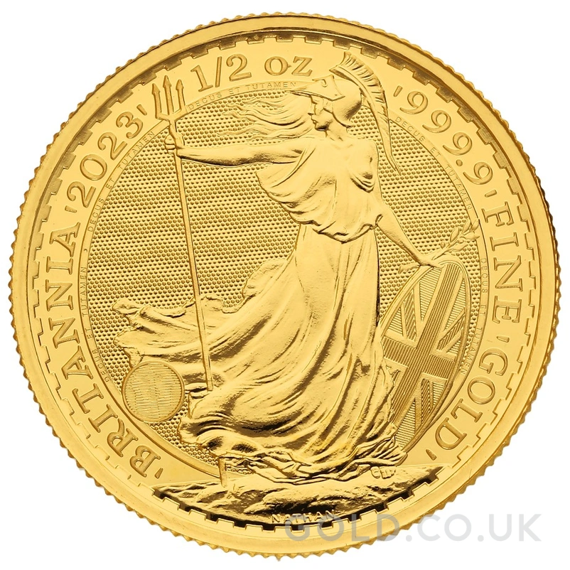 2023 1/2oz Gold Britannia Coin Queen Elizabeth II