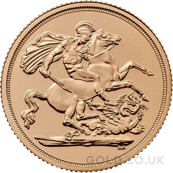 Gold Sovereign - Elizabeth II Fifth Head