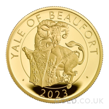2023 Yale of Beaufort Gold Coin Tudor Beasts 1oz Proof Boxed