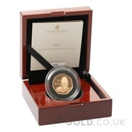 Owl Fifty Pence Proof Gold Coin Boxed (2021)